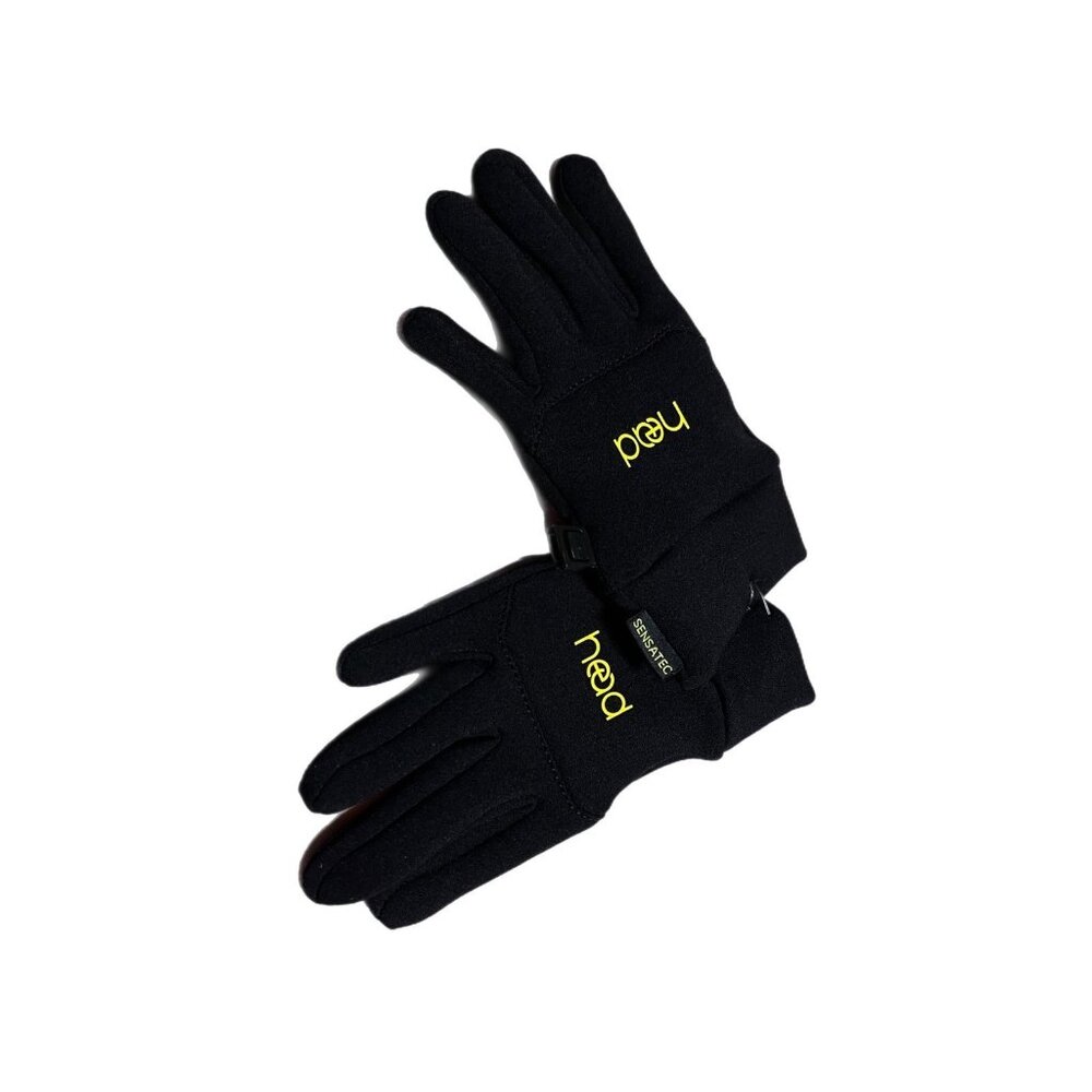 HEAD Kid's Sensatec Touchscreen High Grip Running Gloves medium - Black